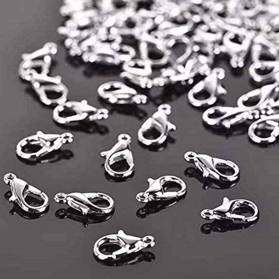BEBEMOKO 150 Stuks Pendant Clasp Connector - Stevige Klem Voor Kettingen, Armbanden & Sieradenmaken - Random Stijlen