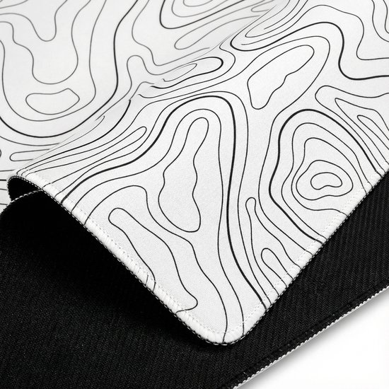Gaming muismat, 119,9 x 59,9 x 0,3 cm grote muismat met gestikte randen