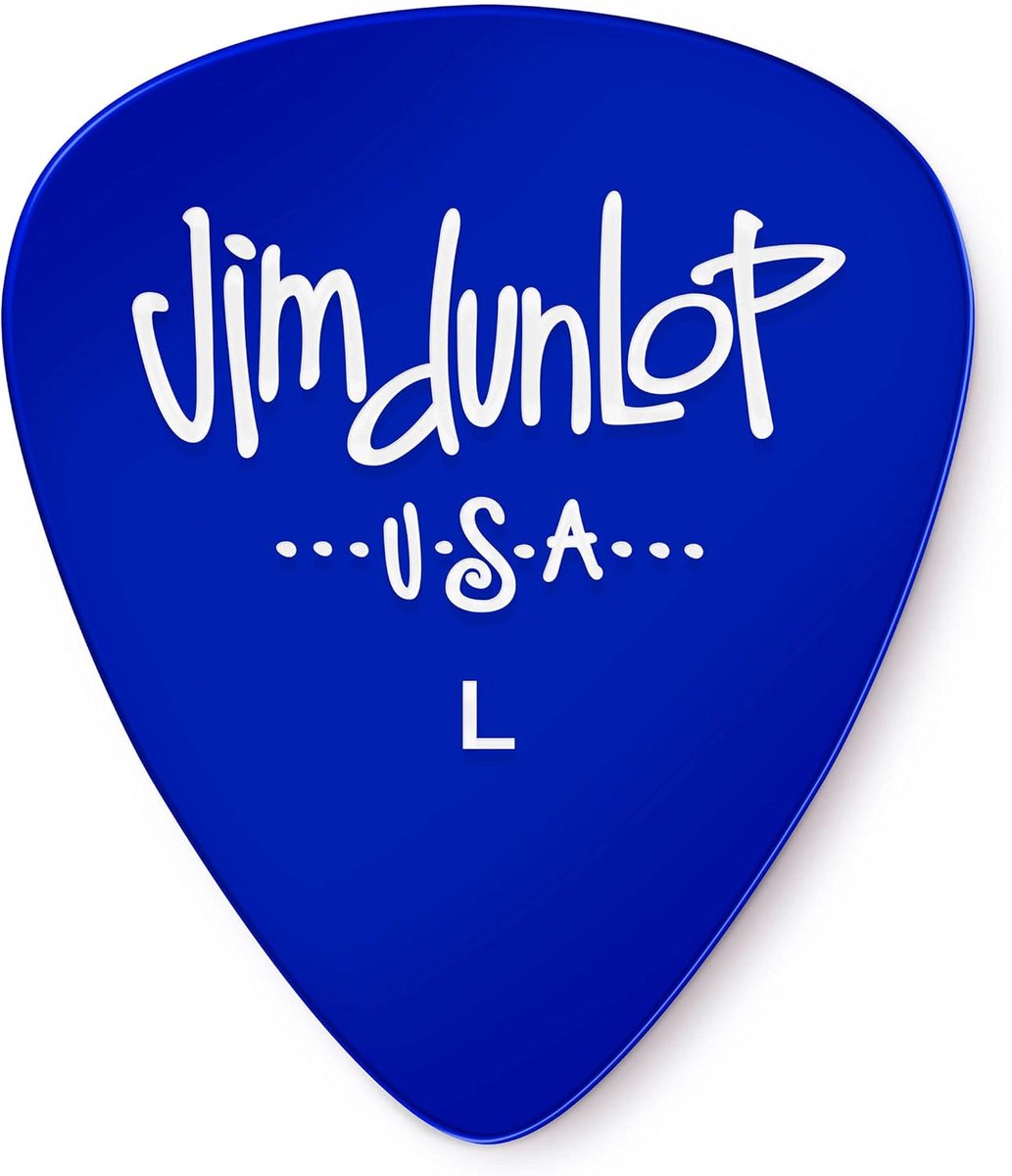 Plectrumset voor gitaarspelers - 12 gel lichte plectra - Blauw