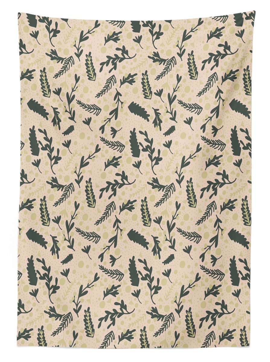 ABAKUHAUS Bloemen Tafelkleed – 140x170 cm – Satijn, Wasbaar