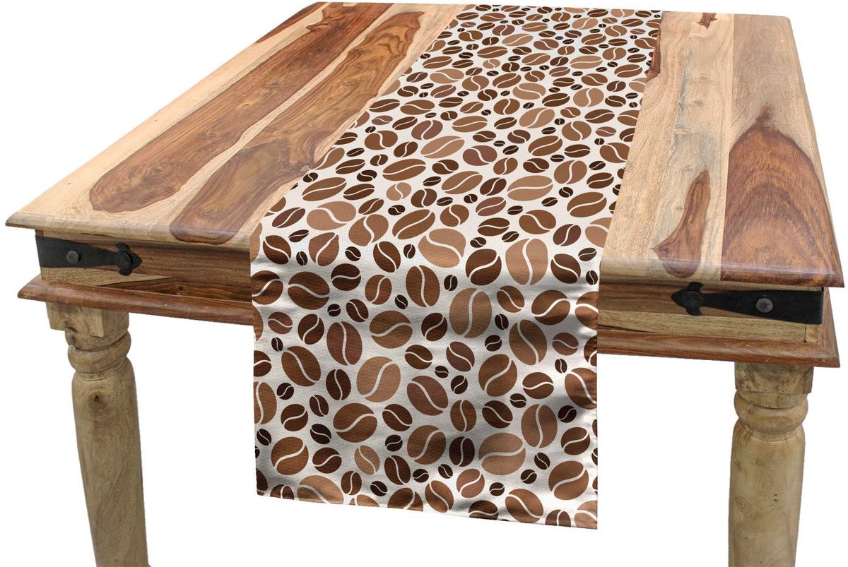 ABAKUHAUS tafelloper – karamellbruin, 40x225 cm, polyester