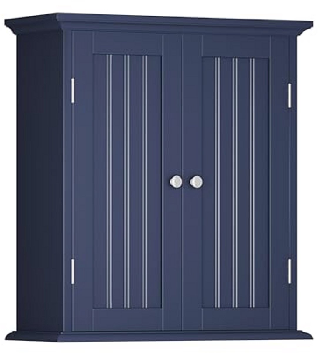 Ruimtebesparende badkamer hangkast voor boven het toilet met 2 deuren en verstelbare plank