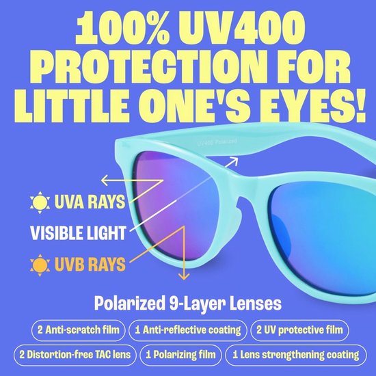Gepolariseerde Zonnebril Voor Peuters - UV-bescherming, Onbreekbaar, Comfortabel, Kids — afbeelding 3