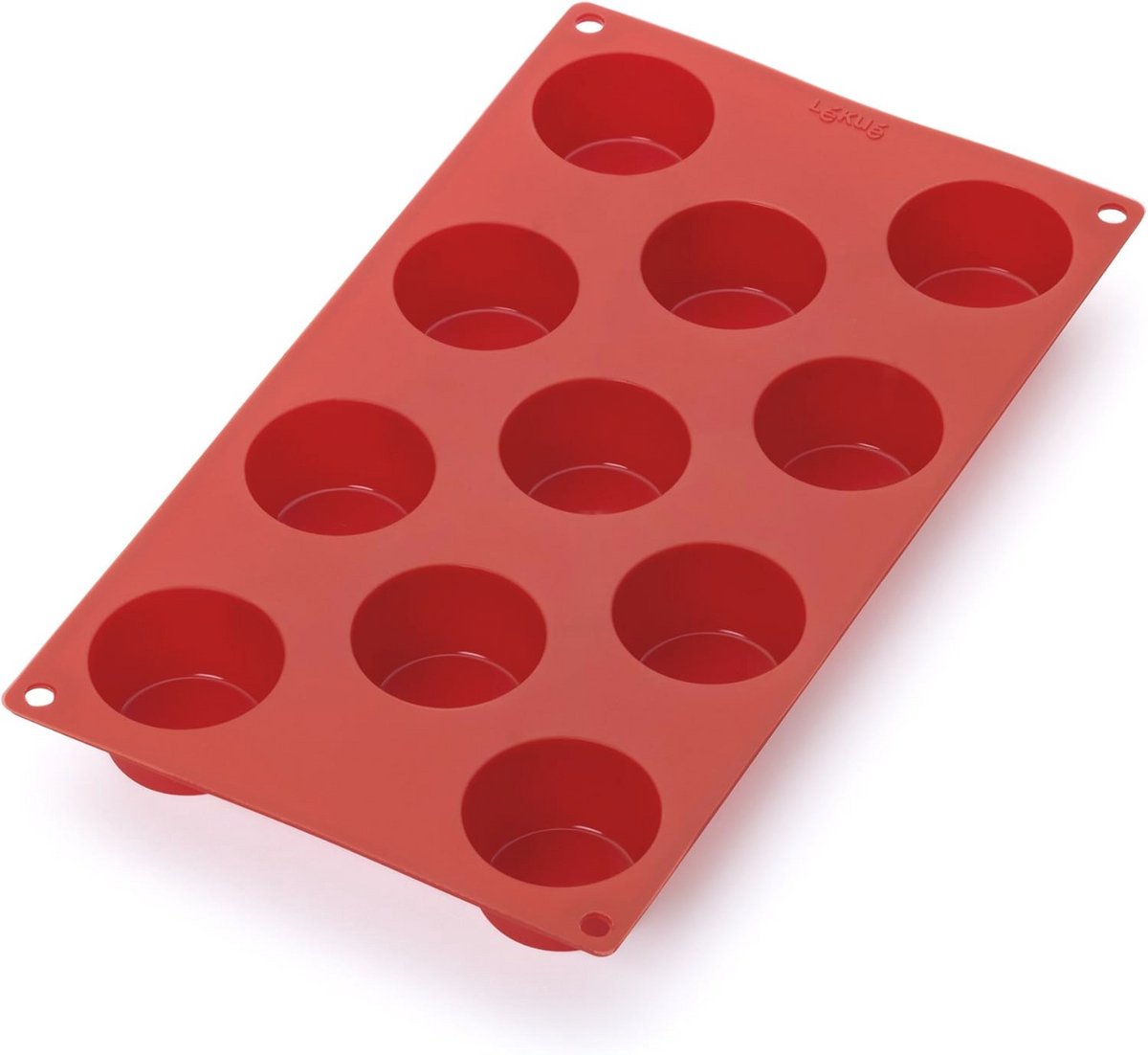 Mini Muffin Bakvormen van Siliconen - 11 Vormen in Rood