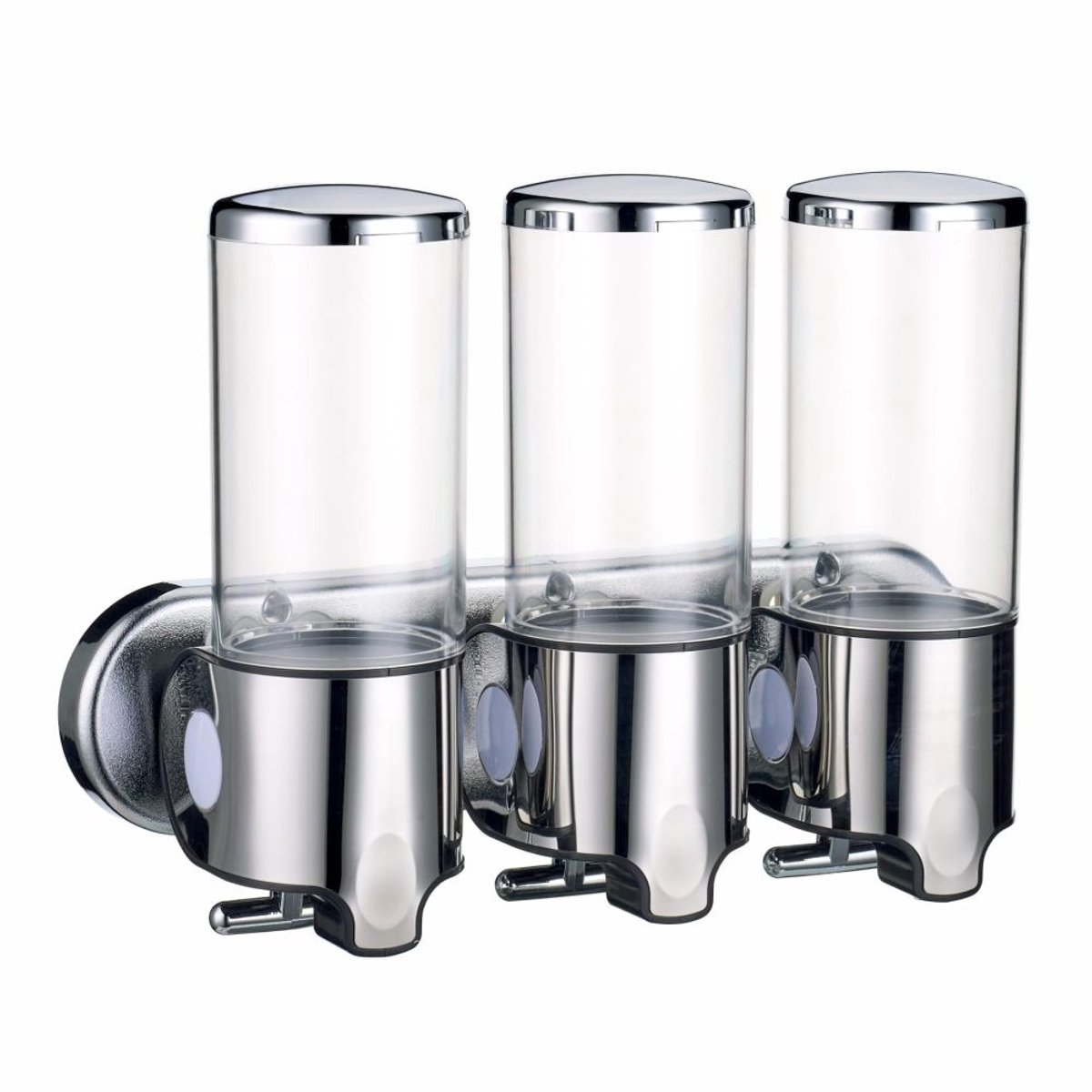 longziming -3-in-1 Douchezeepdispenser – Wandgemonteerde Shampoo- en Conditionerdispenser – Ruimtebesparend – Transparant Venster – Eenvoudig Navulbaar – Stevige Bevestiging