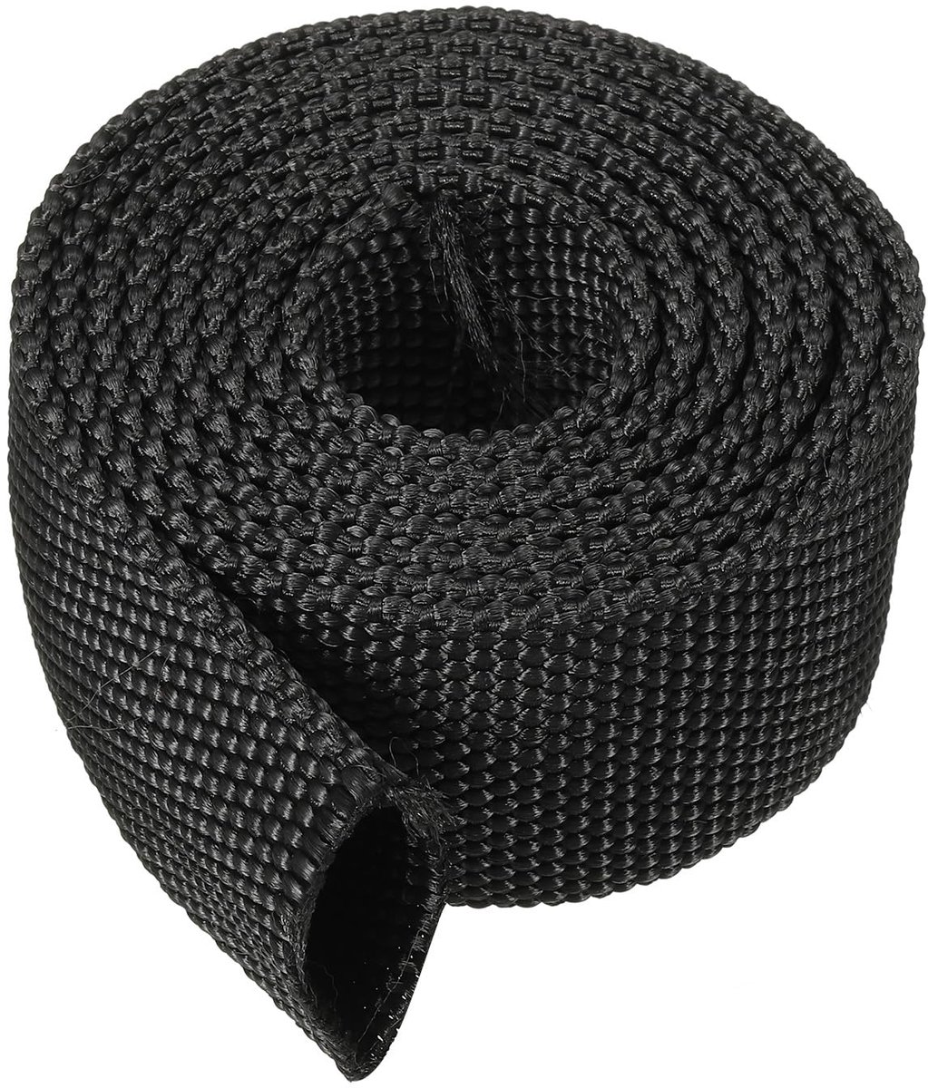 1.2 inch ID 3.3 FT nylon warmer slanghoes. kabel werkende schede bescherming voor lassen Tig Torch hydraulische slang. zwart