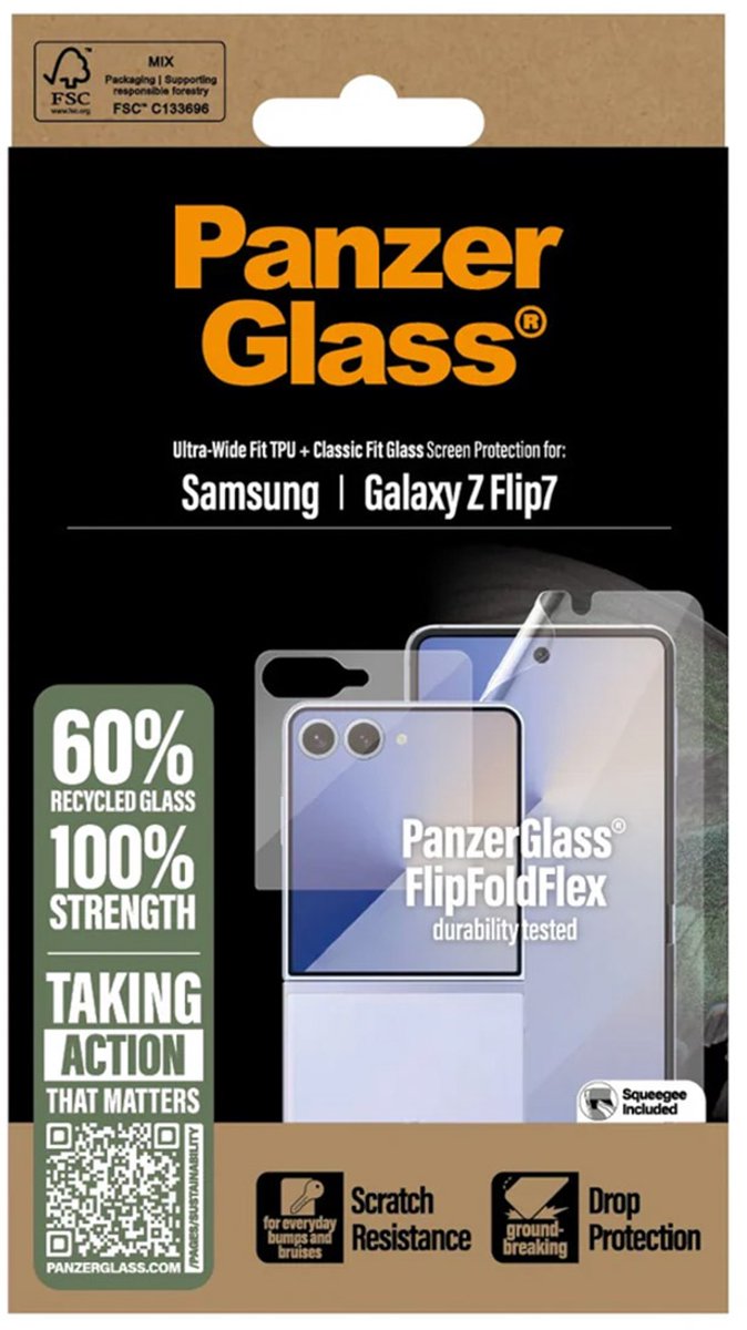 PanzerGlass Screenprotector Glass & Film geschikt voor Samsung Galaxy Z Flip 7