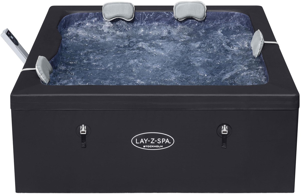 Lay-Z-Spa Stockholm ThermaCore UltraFit Smart AirJet - 6 personen - 164 x 164 x 65 cm