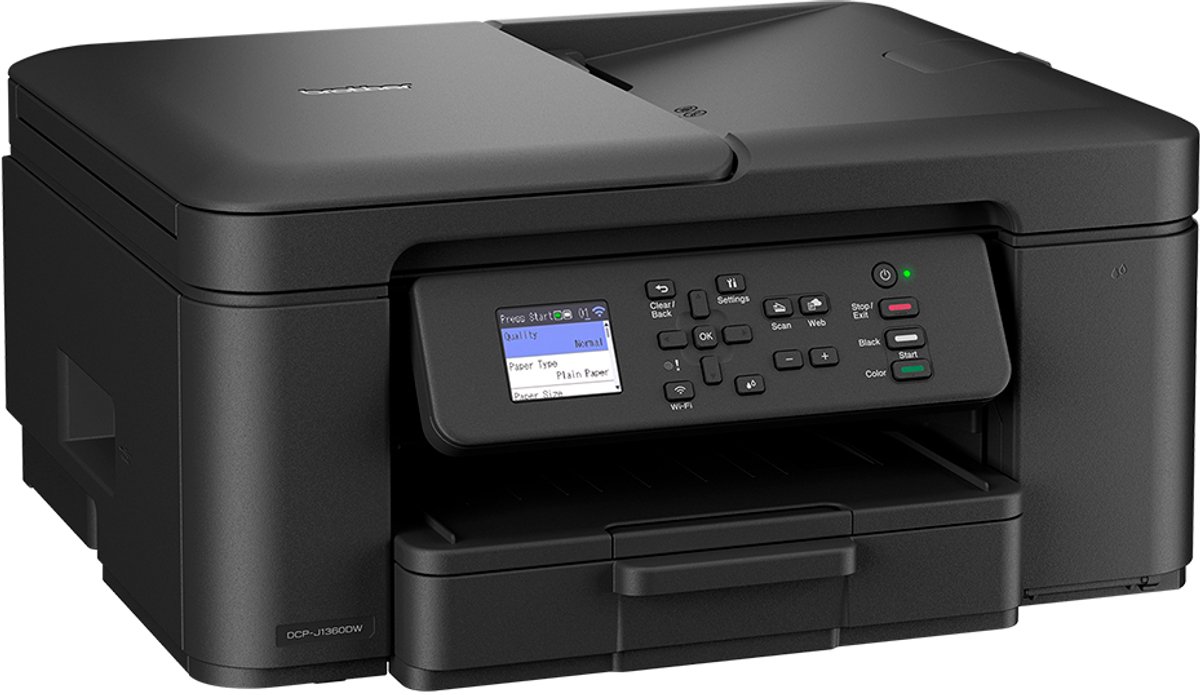 Brother DCP-J1360DW - Multifunctionele Inkjetprinter - A4 - 1200 x 6000 DPI - 16 ppm - Wifi - Zwart — afbeelding 7