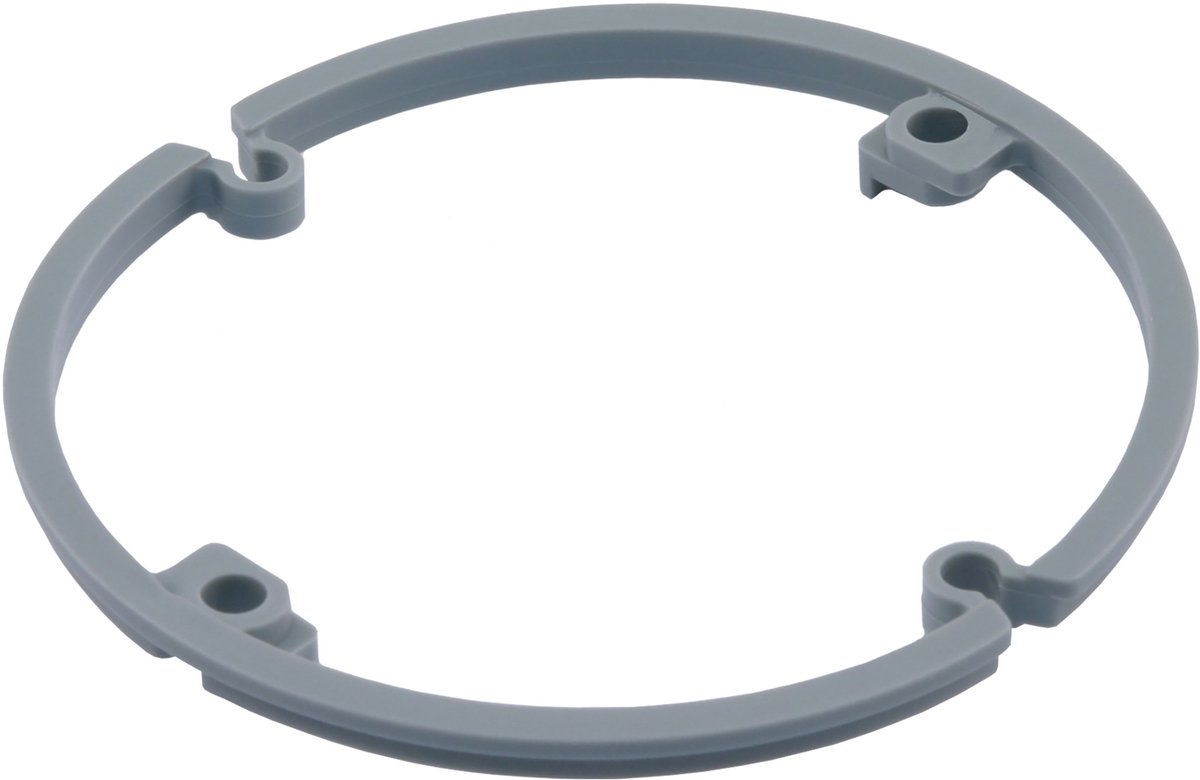 Haf correctiering - voor inbouwdoos - 4 mm - grijs