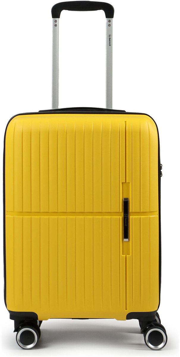 Benzi 5754 4 wielen Cabinewagen 55 cm - Harde bagage - TSA slot - gelb