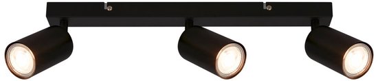 B.K.Licht - EEK A Opbouwspots - plafondspots - spotjes draaibaar - warm lich licht - 44cm - zwart