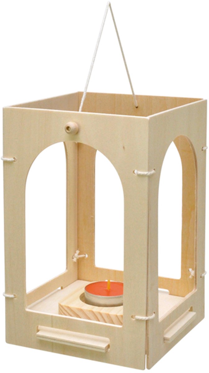 Eduplay houten lantaarn knutselset - creatief speelgoed voor kinderen.