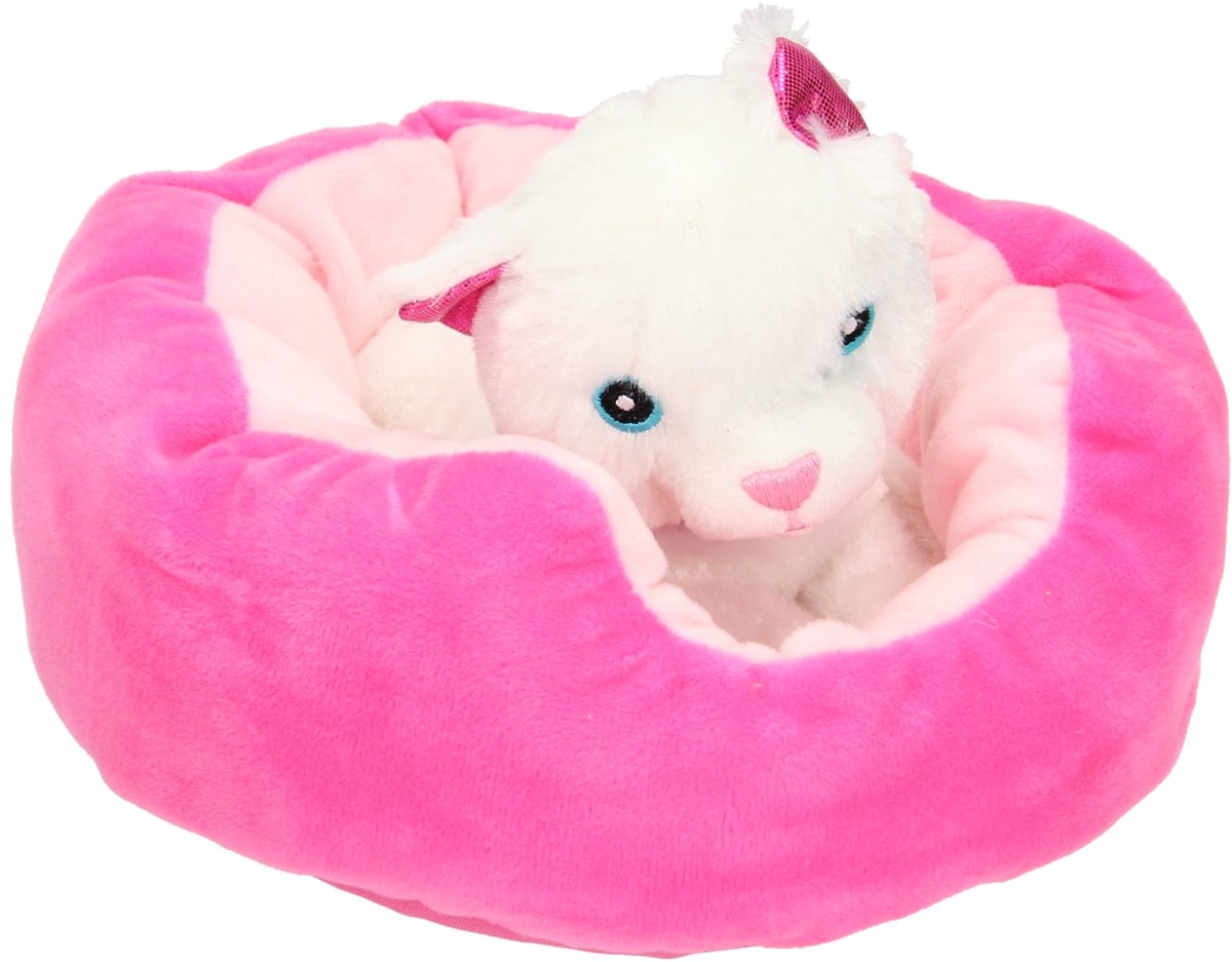 Toi Toys BV Pluchen hond in mand