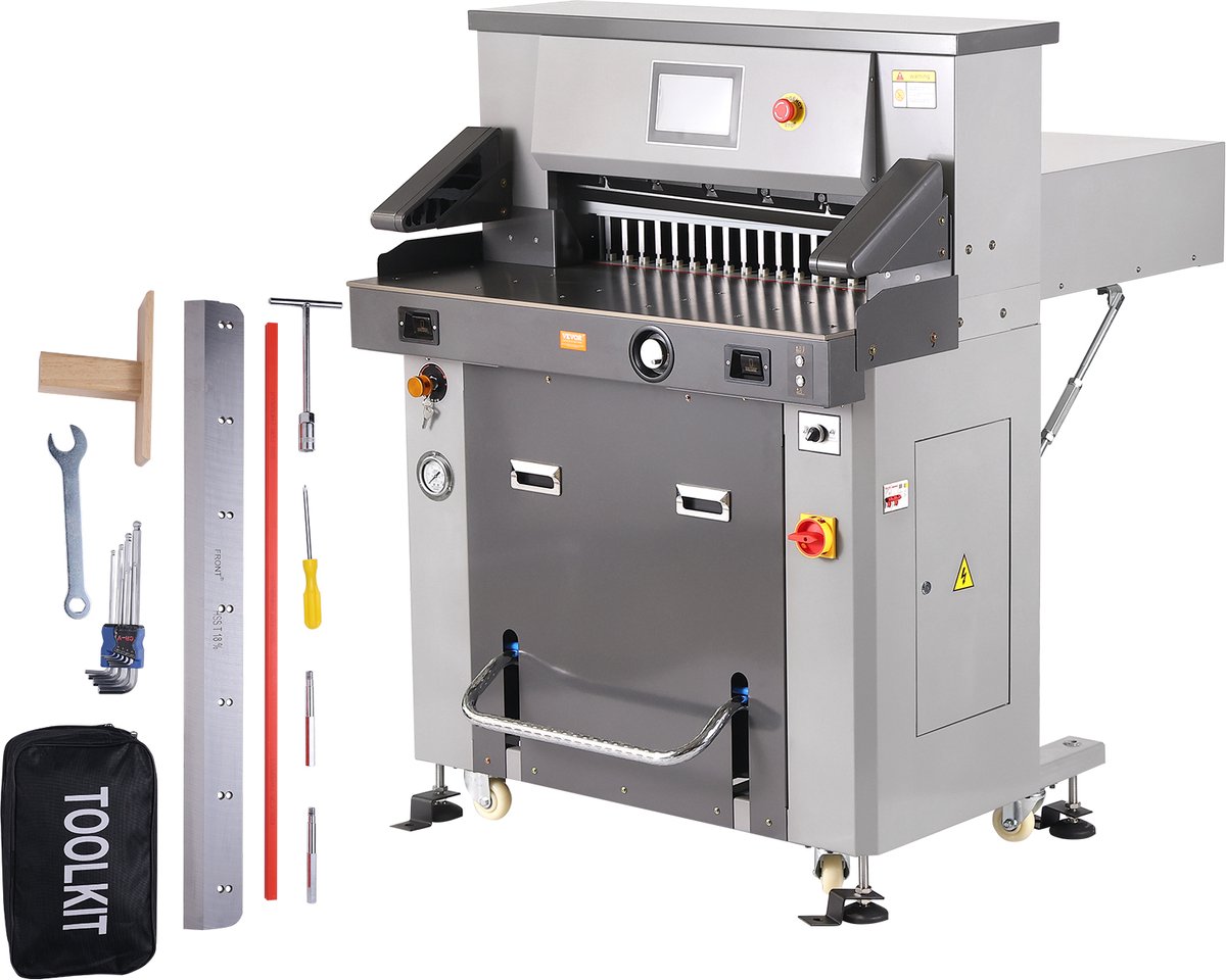VEVOR Elektrische Papiersnijder met Hendelsnijder, 660,4 mm Maximale Snijbreedte, 80 mm Maximale Snijdikte, Papiersnijder, 800 Vel Standaard Kopieerpapier Papiersnijder ±0,2 mm