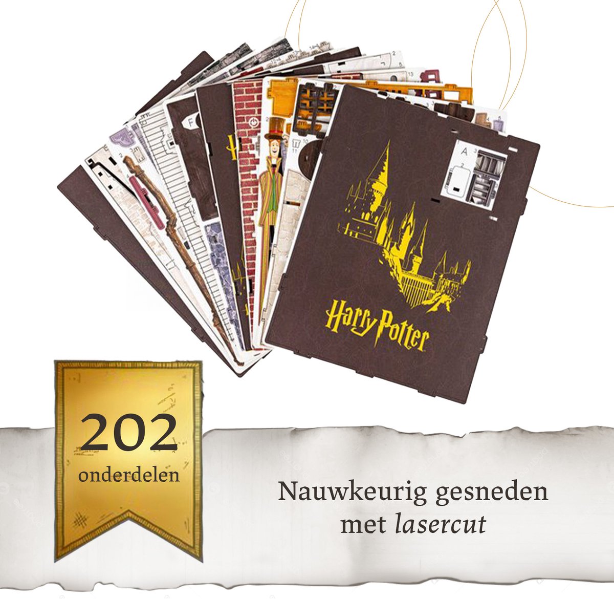 Revell Modelbouwpakket Houten Book Nook - 00530 Tiny Adventures - Harry Potter -Diagon Alley - 18x11x23cm