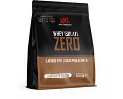 XXL Nutrition - Whey Isolate Zero - 90% Eiwit - Vet- Suiker- & Lactosevrije Eiwitpoeder, Proteine Poeder, Whey Protein - Diverse Smaken - Chocolade - 450 gram (15 shakes)