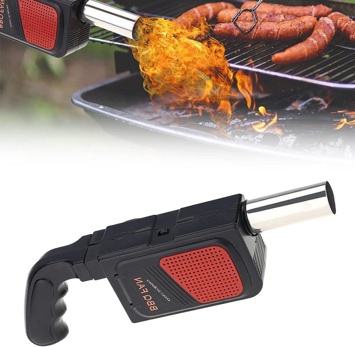 Elektrische BBQ luchtblazer voor buiten koken en kamperen met draagbare ventilator