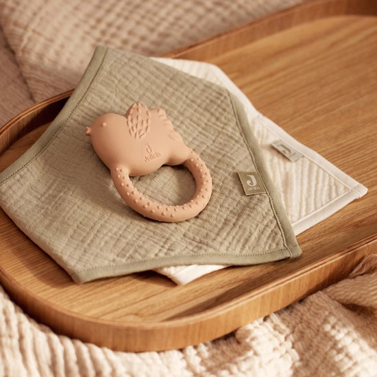 Jollein Baby Slab Bandana - Hydrofiel - Slabbetjes Baby - 2 Stuks - Olive Green/Oatmeal van Merkloos — afbeelding 5