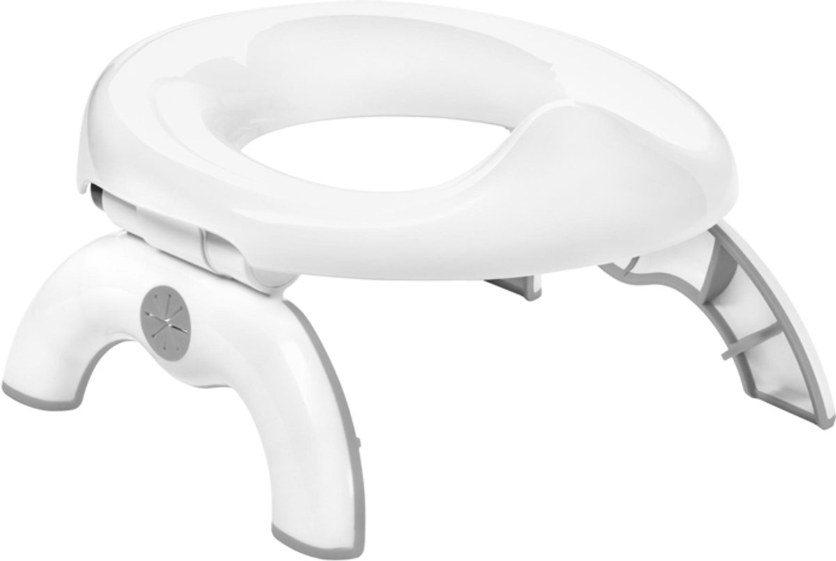 OXO tot 2 in 1 - Plaspotje en WC verkleiner - Reis wc verkleiner - Plaspotje voor onderweg - Potjes - Potje peuter - Wc verkleiner - Wit/Grijs