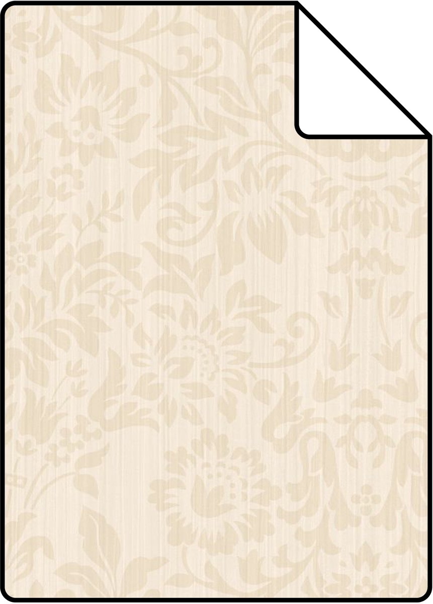 Proefstaal Origin Wallcoverings behang ornamenten ivoor wit - 26,5 x 21 cm - 345412-S