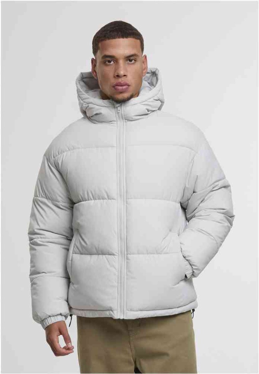 Urban Classics Basic with hood Gewatteerd jack S Grijs