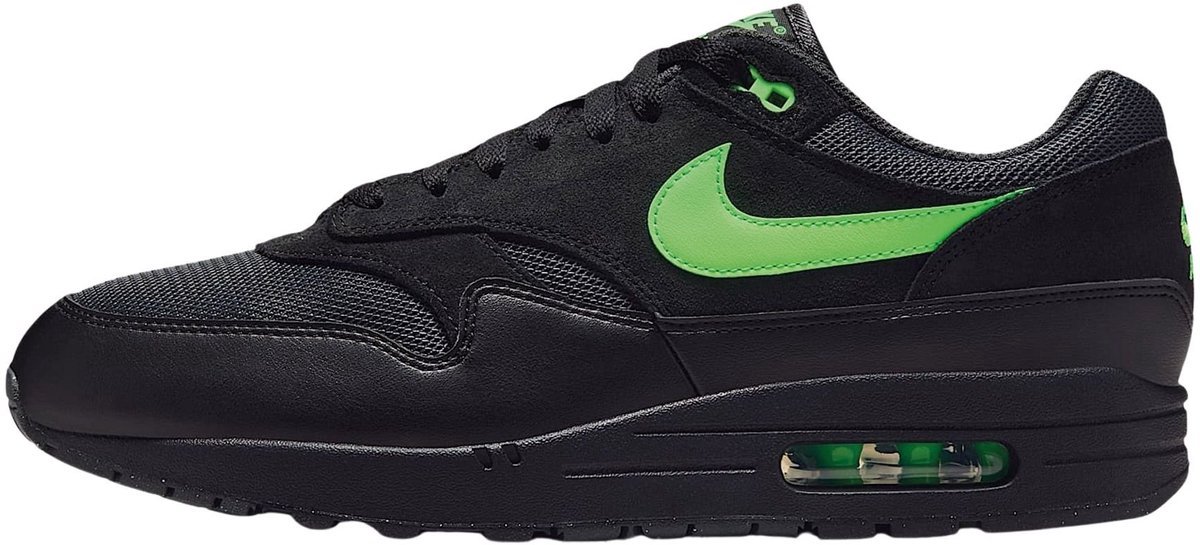 Nike Air Max 1 Essential Zwart/Groen