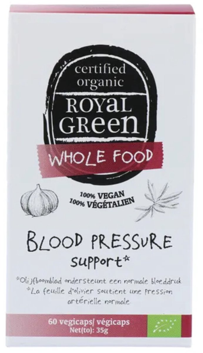 Royal Green Blood Pressure Support Biologisch - 60 vegacapsules