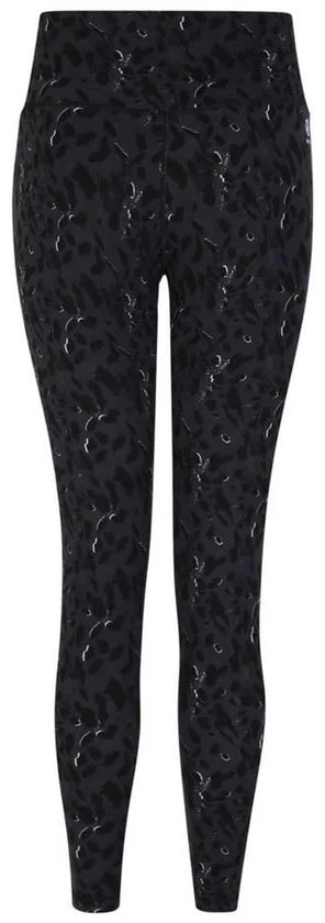 Dare 2b - Influential Dames Sportlegging - Zwart Motief - Maat 36