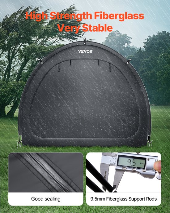 VEVOR Fiets Tent Fiets Garage Fietsstalling 4-5 Fietsen 1706x2133x1524mm van Vevor — afbeelding 3