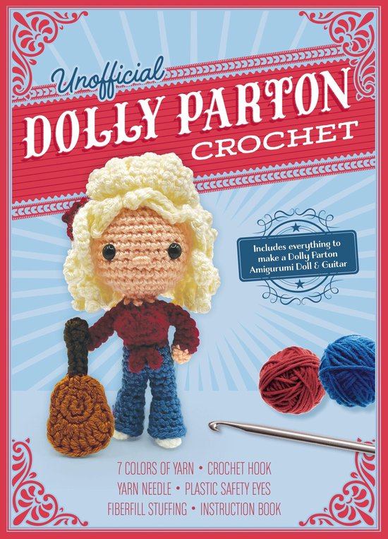 Unofficial Personality Crochet Kits- Unofficial Dolly Parton Book and Crochet Kit