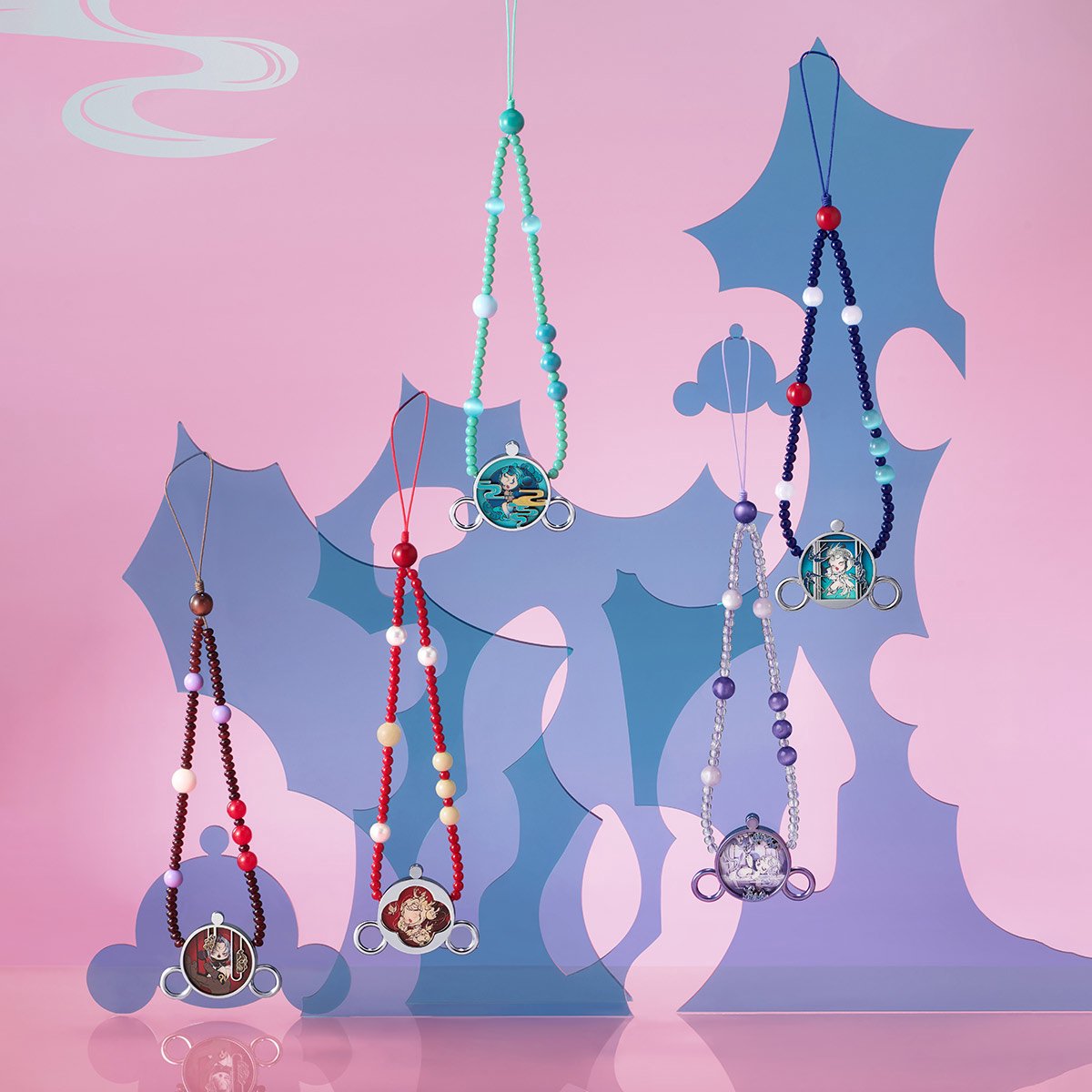 Pop Mart SKULLPANDA The Mirage Series Phone Chain telefoonkoord