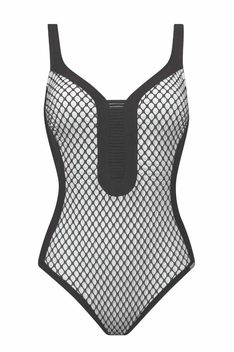 Charmline Dimension Badpak 1111/740/077 zwart/wit - maat EU 40C / FR 40C