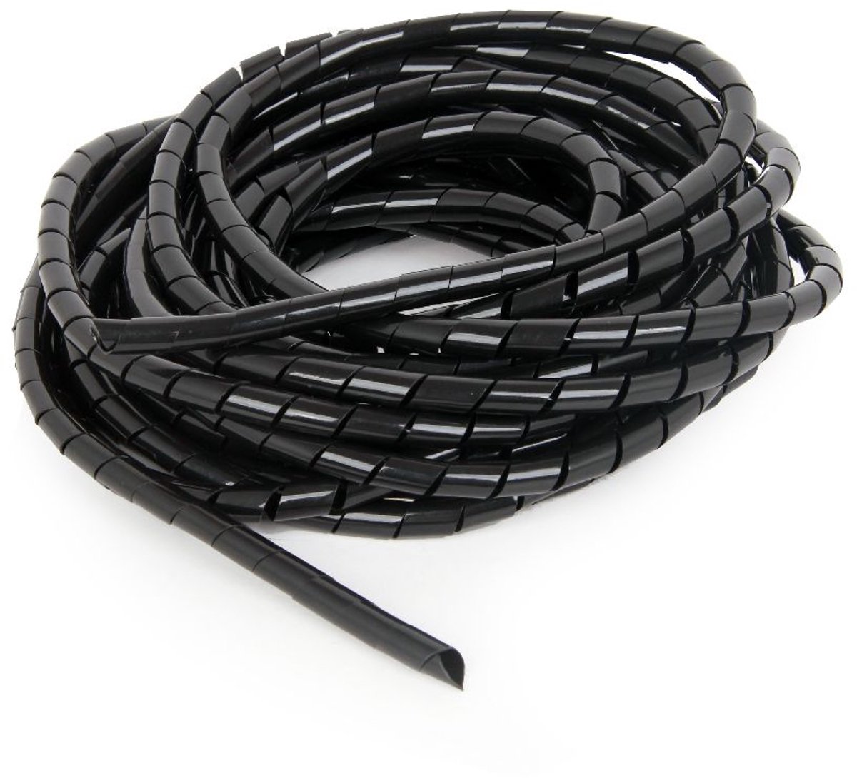 Gembird Kabelwrap - Spiraal Kabelbinder 12 mm - 10 Meter Lengte - Zwart