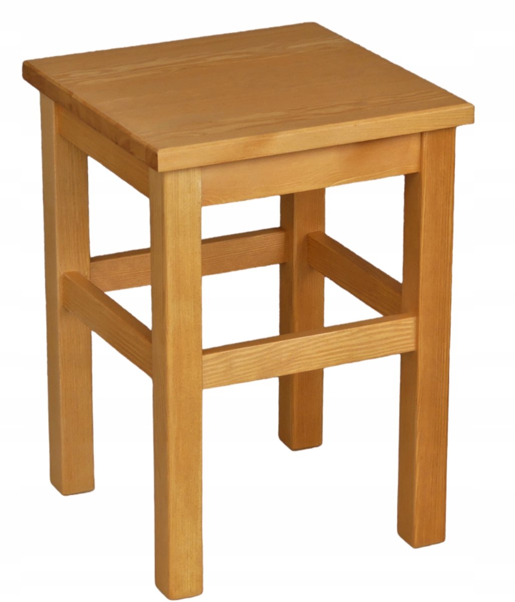 Moderne Houten Keukenkruk Olijfhout Kleur - 45 cm Hoog