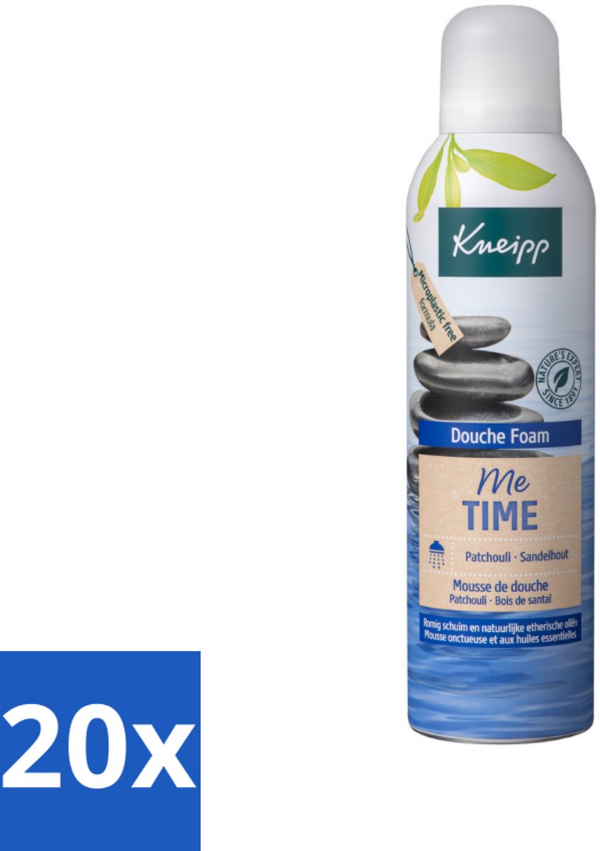 Kneipp - Douche schuim - Me‑Time - Patchouli & Sandelhout - 200 ml - Bulkverpakking - 20 stuks