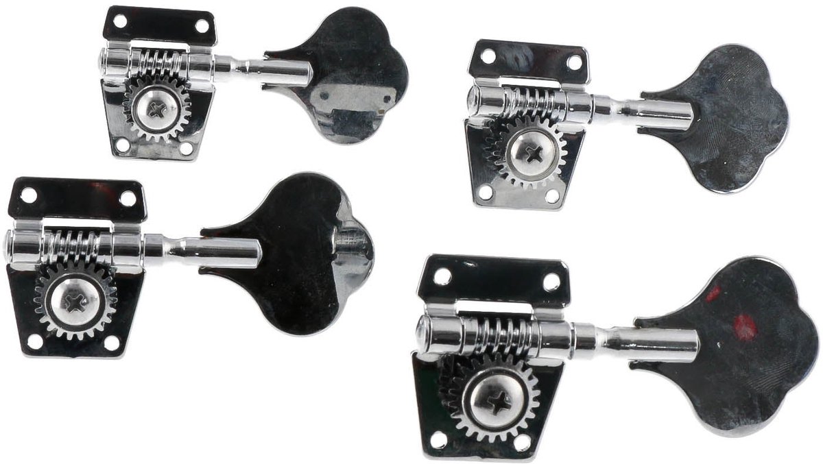 4-in-line stemmechanieken voor basgitaar chrome Fazley 10548