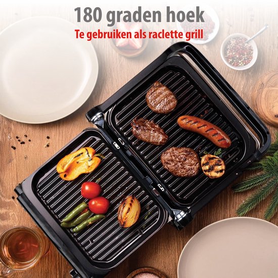 Van Risoli; grillpan antiaanbak XL cm 43 x 26 greep PIEG. hout