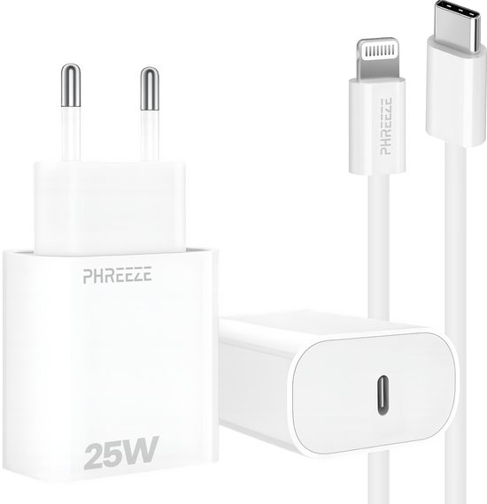 20 W USB C snellader, MFi-gecertificeerd, iPhone-oplader en -oplaadkabel, voeding PD