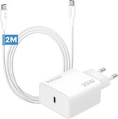 25w usb C adapter met usb C kabel 2 meter - Snellader voor A56 A55 A54 A53 S25 S24 S23 S22 S21 S20