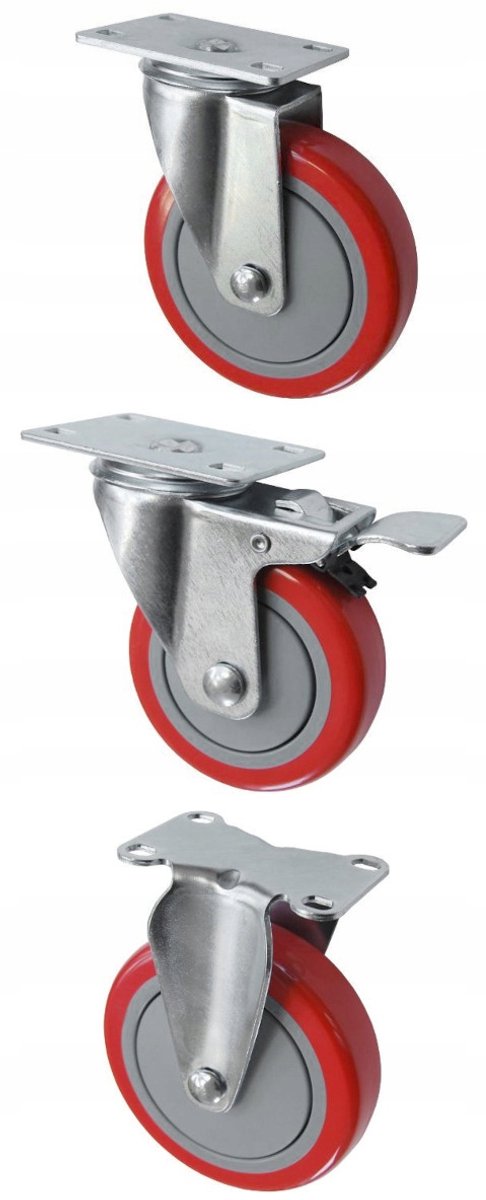 Zwaar Wiel met Vaste Behuizing - 125mm, 160kg Draagvermogen