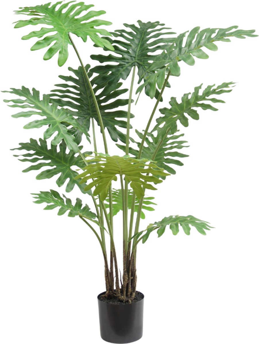 Silk-ka Kunstplant voor Binnen Philodendron Groen 130 cm