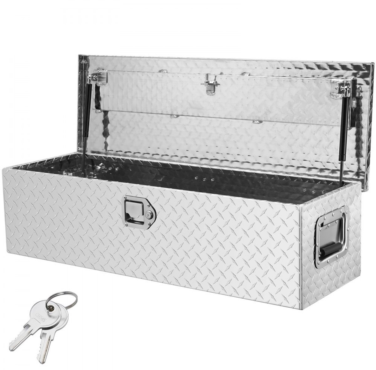 Gereedschapskist - Pick-up Laadbak Gereedschapsbox - Afsluitbaar Met Slot - Capaciteit 83 L - Afmetingen 990 x 330 x 254 mm - Draagvermogen 39 kg - Voor Camper en Auto