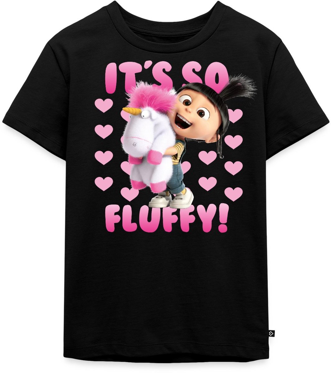 Minions Agnes It's So Fluffy Pink Met Eenhoorn Premium T Shirt Kinderen