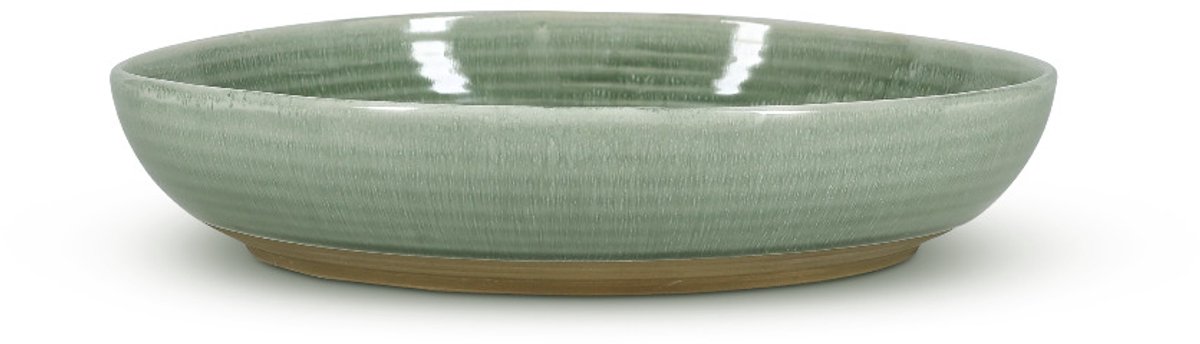 Salt & Pepper Serveerschaal 28xH6cm groen Cameo