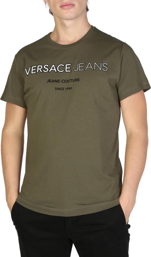 Durf Alcatraz Island Gelukkig is dat Versace Jeans - T-shirts - Heren - B3GSB71C_36609 - olive | bol.com