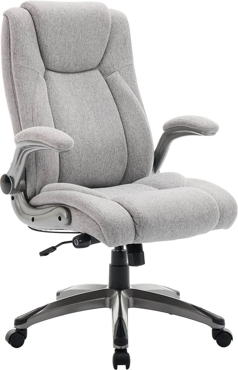 COLAMY Ergonomische Bureaustoel met Hoge Rugleuning Grijs
