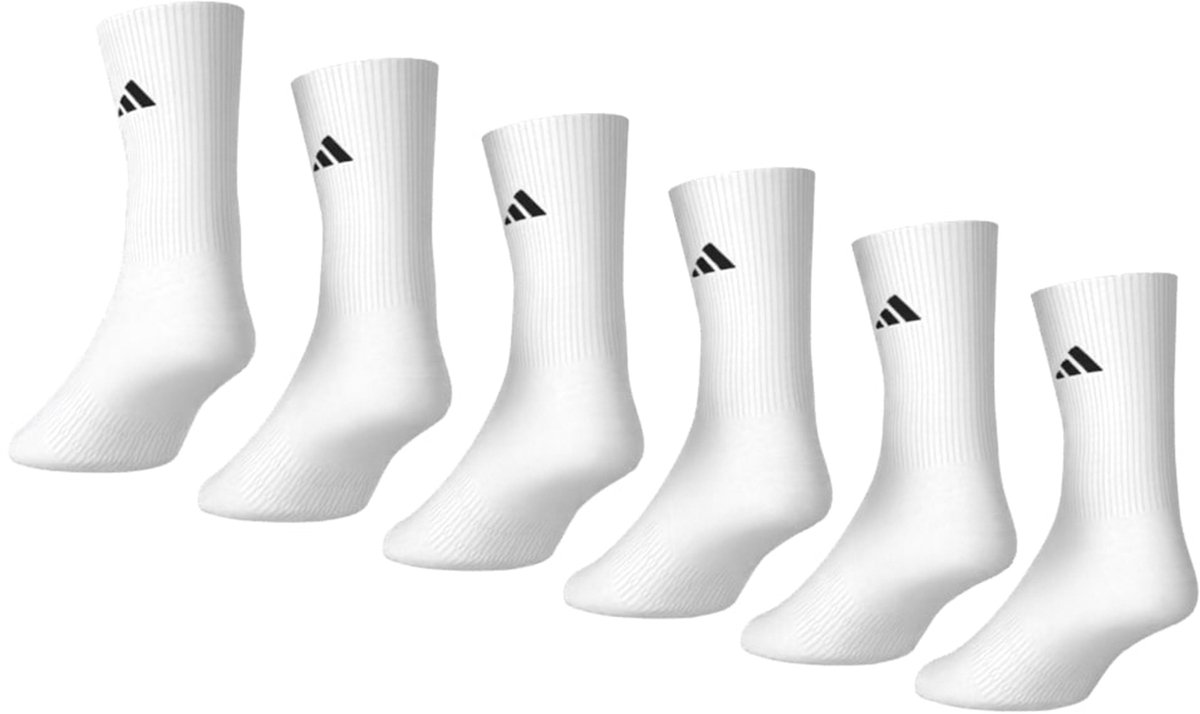 Adidas Performance Gevoerde Sokken 6 Paar - Unisex - Wit — cadeau in Cadeau-ideeën - foto 3