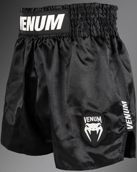 Venum Classic Evo Muay Thai Shorts Zwart Wit - S