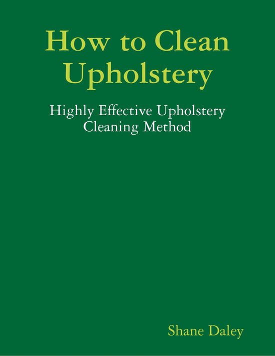 How to Clean Upholstery - cover